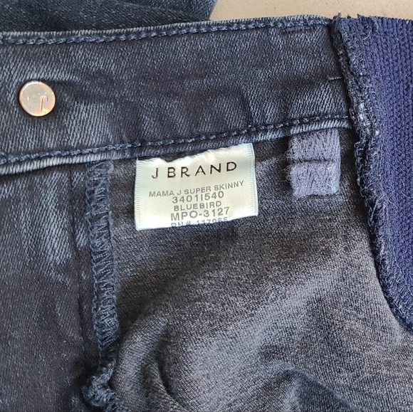 J Brand Mama J Super Skinny Maternity Jeans in Dark Sublime Wash | Size 28 - Picture 12 of 13